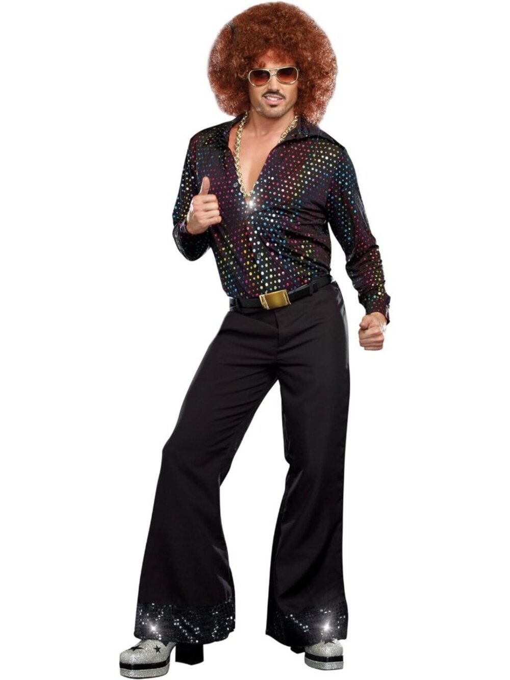 Men's Adult Disco Dude Costume - Retro Fashion Outfit for Parties & Events